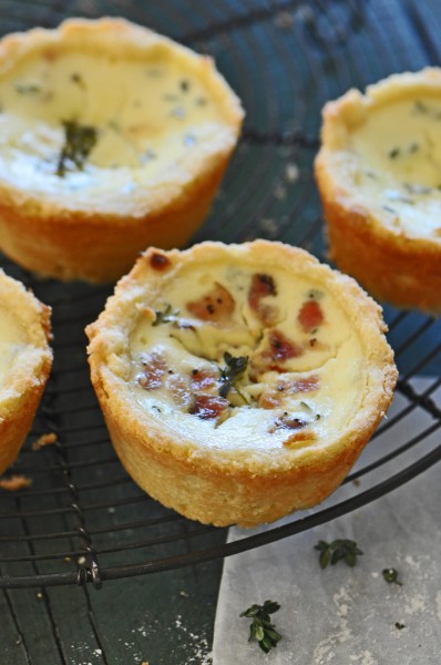 "Cupcake sized ricottat cheese tarts."