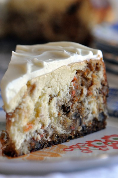 "Creamy, cheesy, cakey, carrot cake cheesecake"