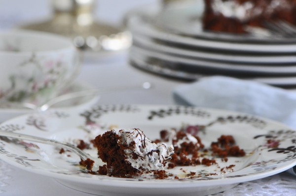 "Chocolate Noisette Cake good to the last bite"