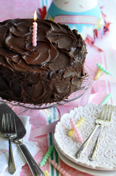 "Simply divine Chocolate Fudge Layer Cake"