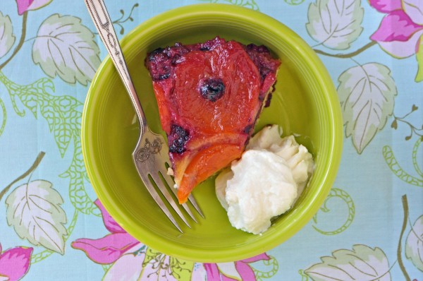 "Apricot-Berry Upside-Down Cake"