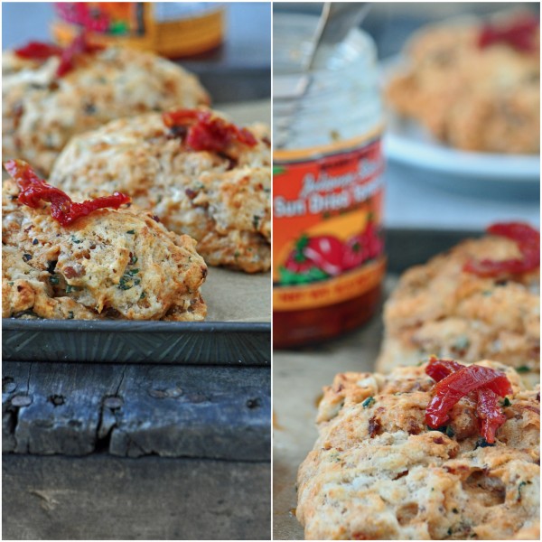 "Sun-dried Tomato and Sausage Scones"