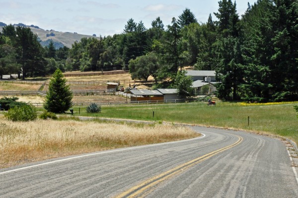 "Vista as scene from Bennet Valley Ridge, Santa Rosa, CA"