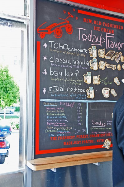 "Smitten Ice Cream in San Francisco serves fresh churned ice cream"