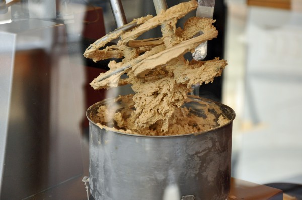 "Freshly churned ice cream at Smitten, San Francisco"