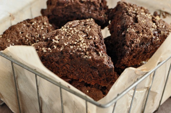 "Double Chocolate Scones with Cinnamon Butter"