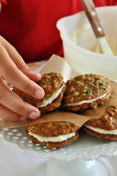 "Zucchini Bread Sandwich Cookies"