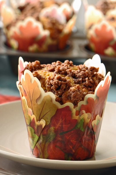 "Pumpkin Chocolate Streusel Muffin Recipe"