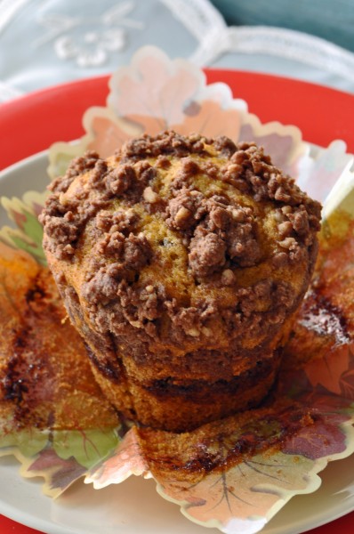 "Pumpkin Chocolate Streusel Muffin Recipe"