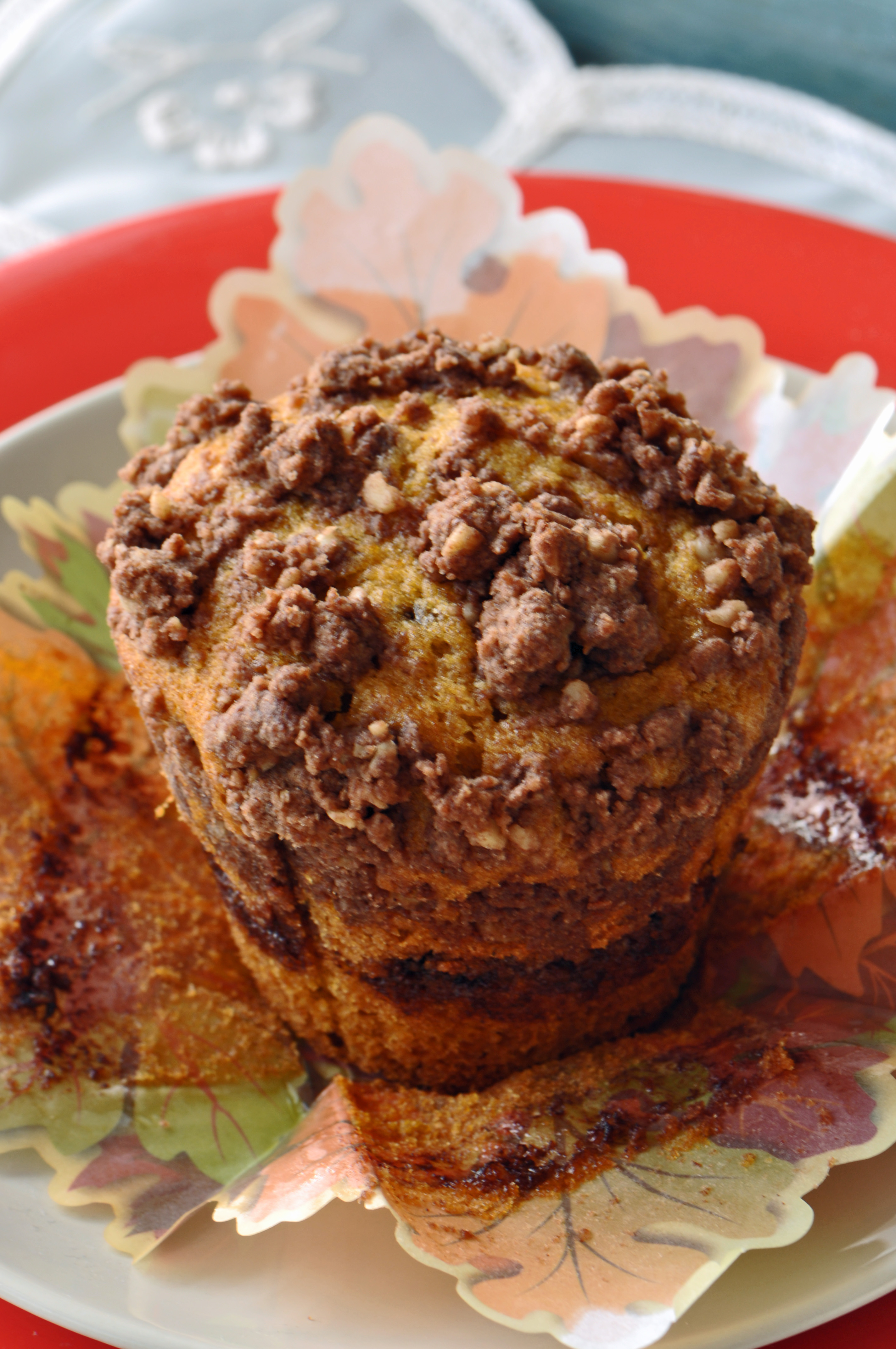 Pumpkin Chocolate Streusel Muffin Recipe