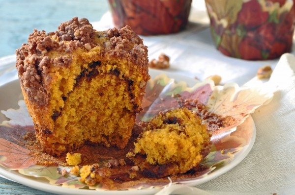 "Pumpkin Chocolate Streusel Muffin Recipe"