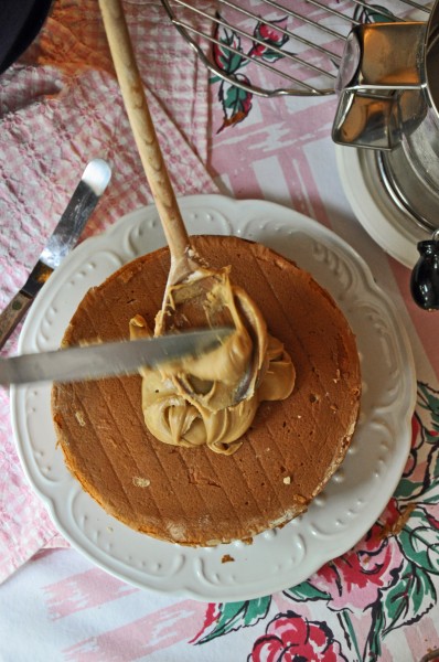 "Yellow Birthday Cake with Caramel Frosting Recipe"