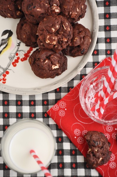 "Chocolate Cherry Jumbles Cookie Recipe"