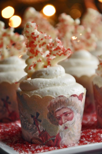 "Spiced Rum Chocolate Cupcakes with Spiced Rum Buttercream"