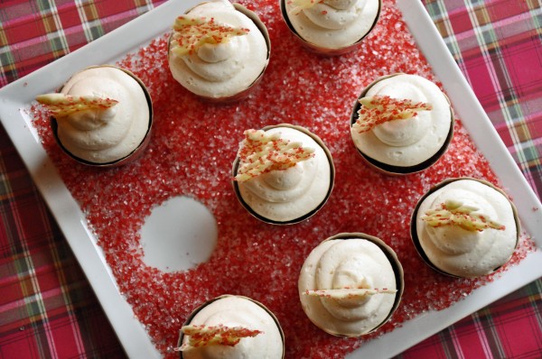 "Spiced Rum Chocolate Cupcakes with Spiced Rum Buttercream"