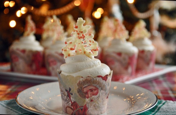 "Spiced Rum Chocolate Cupcakes with Spiced Rum Buttercream"