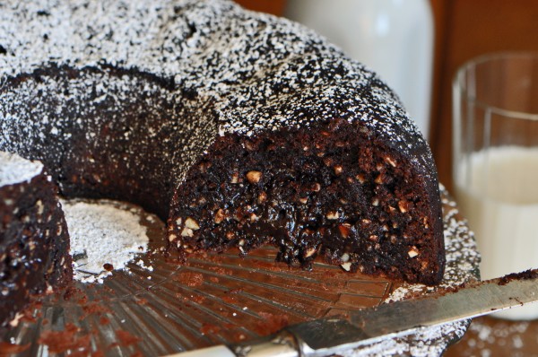 "Tunnel of Fudge Cake with Hazelnuts Recipe"