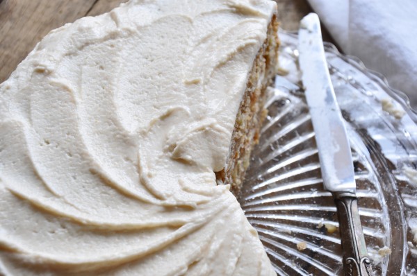 Apple Cake with Brown Butter Buttermilk Frosting