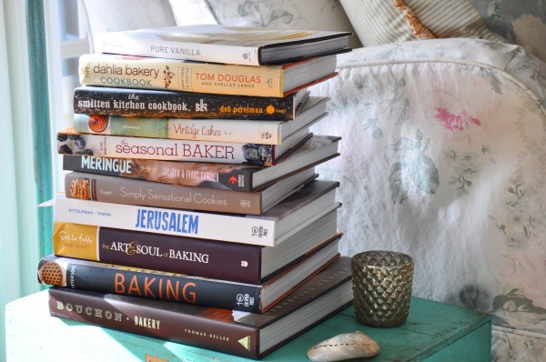 Just a few of my "must read" cookbooks.