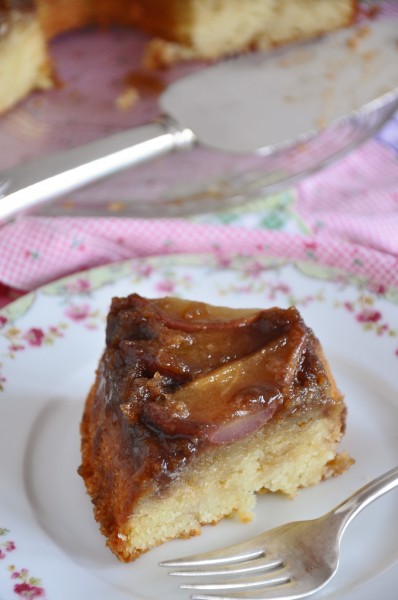 Ginger Spiced Upside-Down Pear Cake Recipe