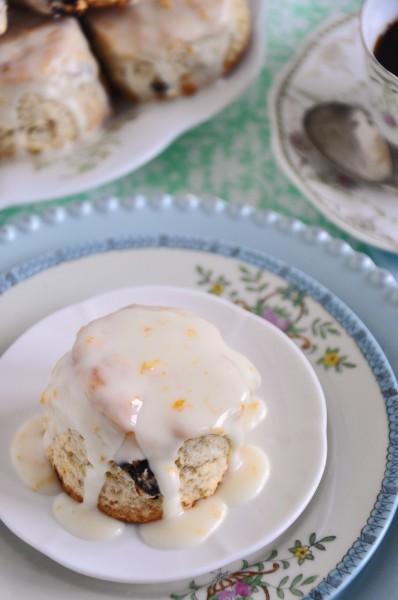 Cranberry Pecan Cream Scones with Orange Glaze Recipe