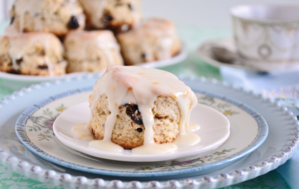 Cranberry Pecan Cream Scone with Orange Glaze Recipe