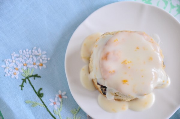Cranberry Pecan Cream Scones with Orange Glaze Recipe