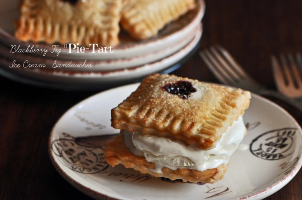 Blackberry Fig Pie-Tart Ice Cream Sandwiches