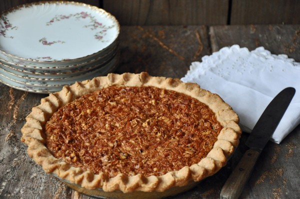Maple Oatmeal Walnut Pie Recipe