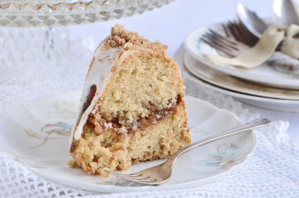 Glazed Streusel Coffee Cake Recipe