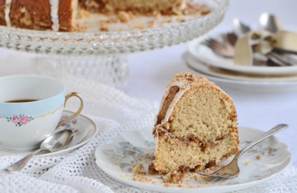 Glazed Streusel Coffee Cake Recipe