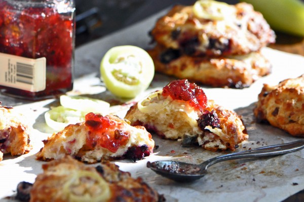 Jalapeño Cheddar and Blackberry Scones Recipe