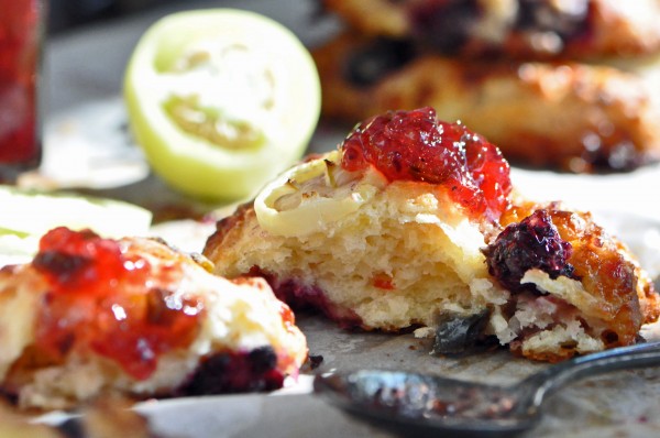 Jalapeño Cheddar and Blackberry Scones Recipe