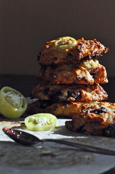 Jalapeno Cheddar Blackberry Scones Recipe