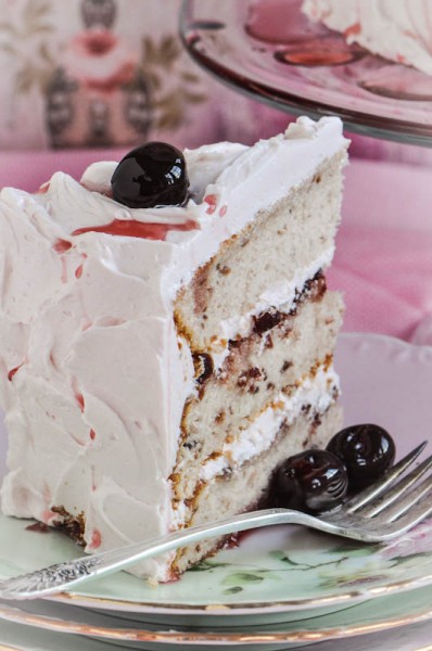 Candy Cherry Cake with Cherry Buttercream Recipe