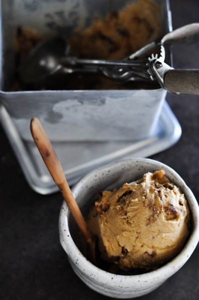 Salted Caramel Ice Cream with Honey Pecan Pralines Recipe