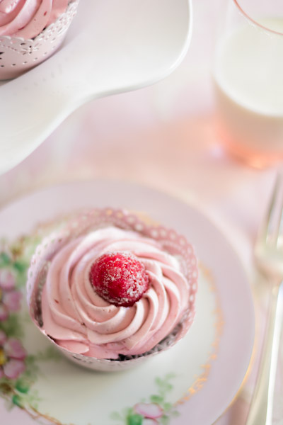 Black Cocoa Cupcakes with Raspberry Chambord Buttercream  Recipe