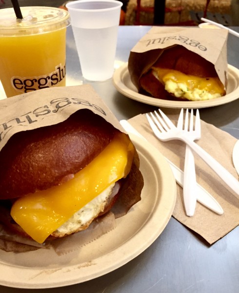 Breakfast sandwich at Eggslut