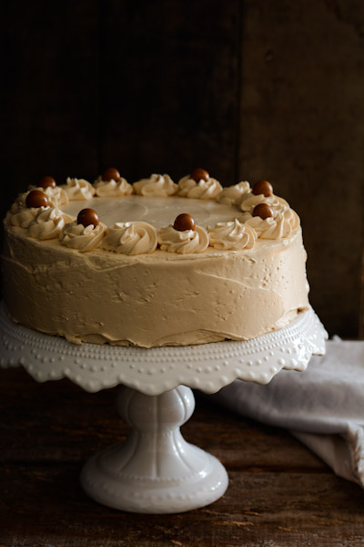 Spice Cake with Caramel Swiss Buttercream Recipe