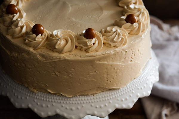 Spice Cake with Caramel Swiss Buttercream Recipe