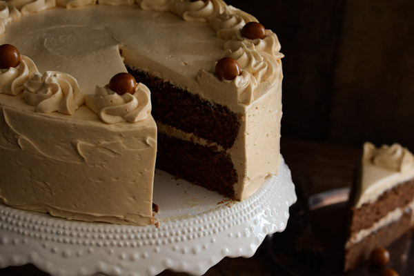 Spice Cake with Caramel Swiss Buttercream Recipe