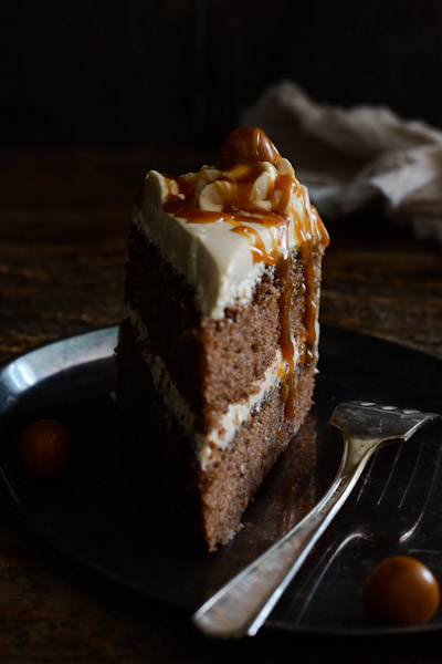 Spice Cake with Caramel Swiss Buttercream LR-3058