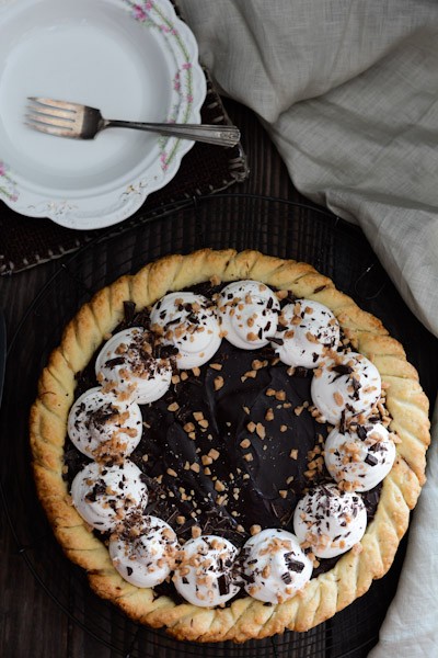 Goat's Milk Chocolate Toffee Cream Pie Recipe