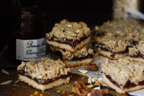 Apricot Cherry Crumb Bars Recipe