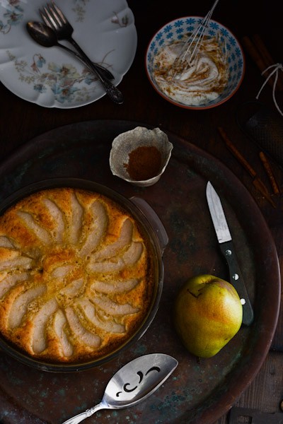 Rustic Almond Cake with Pears Recipe