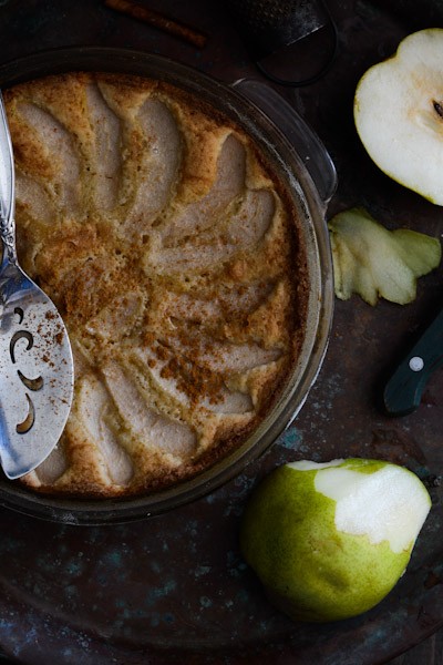 Rustic Almond Cake with Pears Recipe