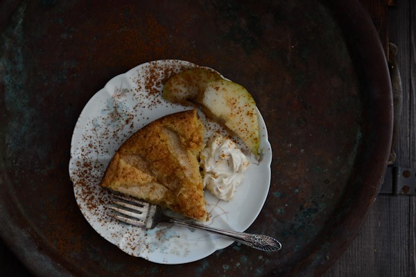 Rustic Almond Cake with Pears Recipe