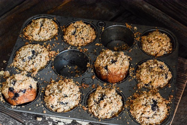 Whole-Grain Blueberry Muffins  Recipe