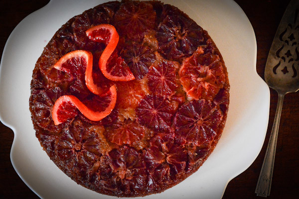 Upside-Down Blood Orange Polenta Cake Recipe