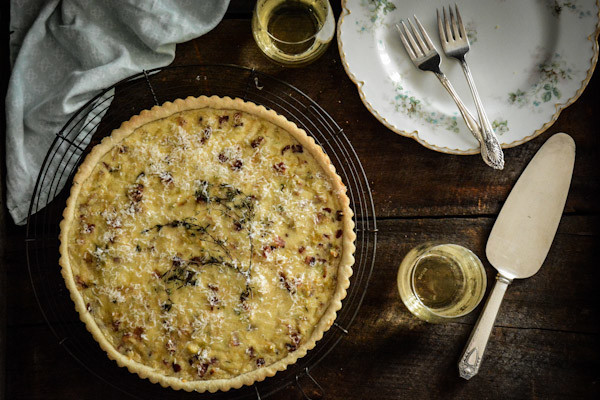 Cabbage, Leek, and Bacon Tart Recipe